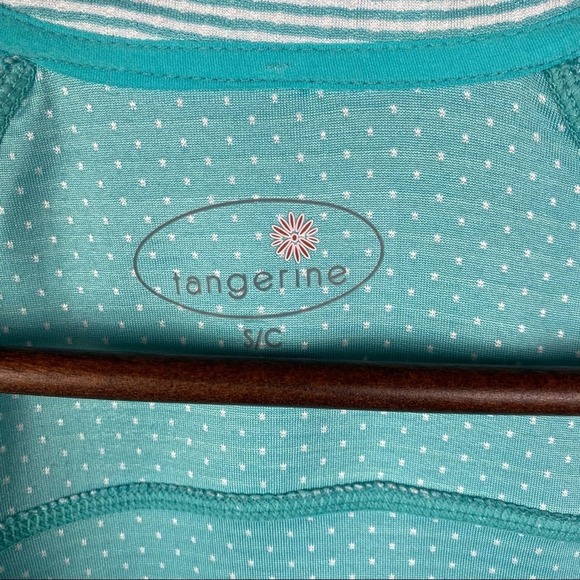 Tangerine Half Zip Striped Hoodie Size Small - Picture 3 of 7